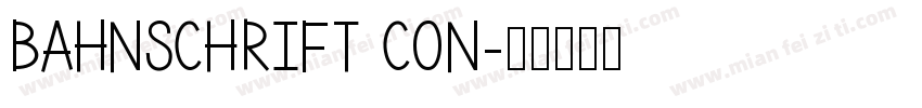 Bahnschrift con字体转换